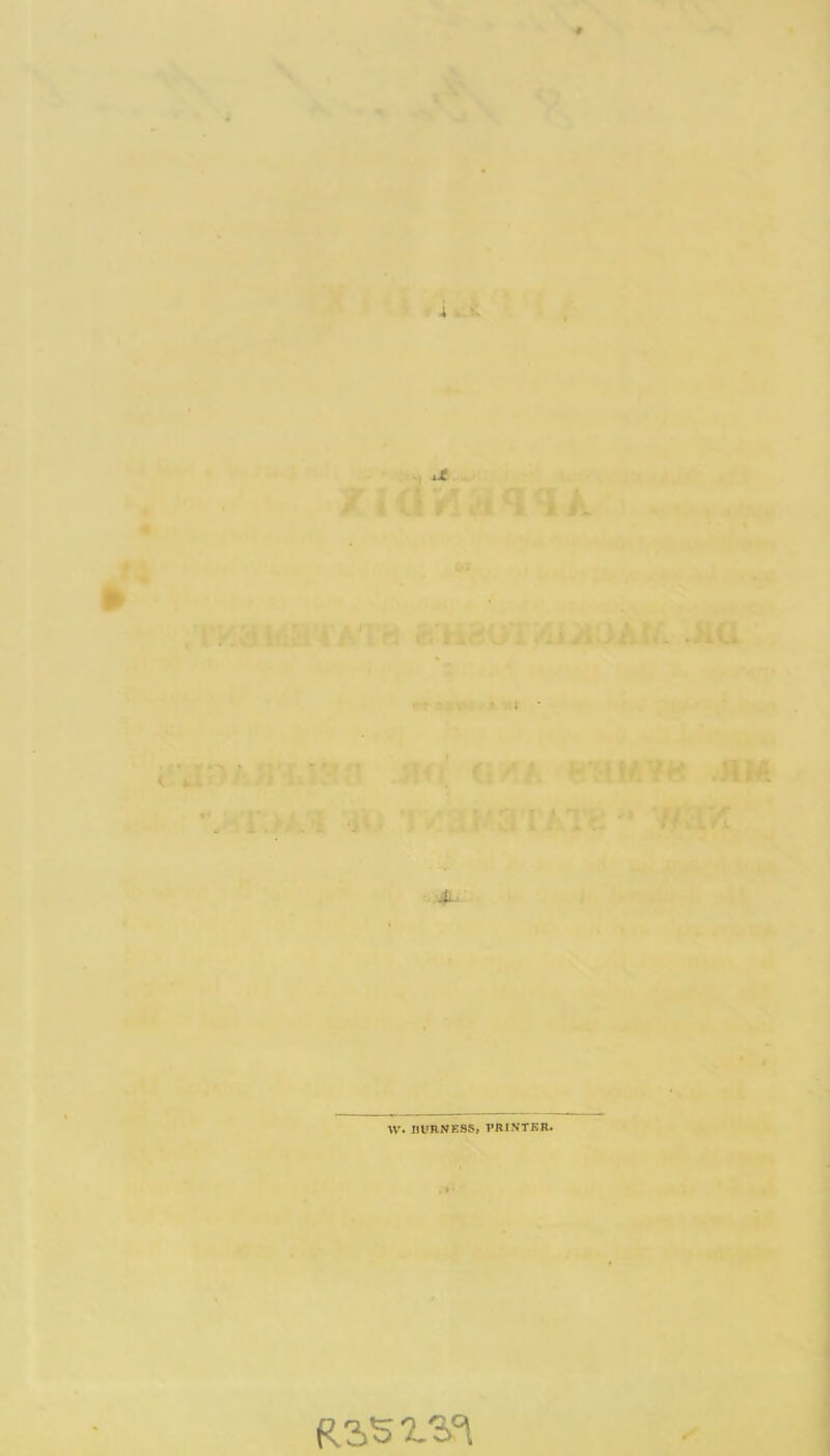 W. DURNESS, PRINTER. R3S ISn