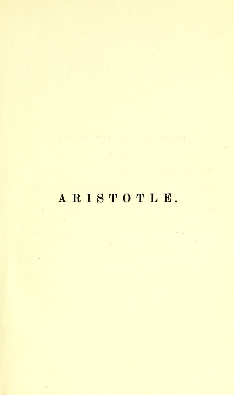 ARISTOTLE.