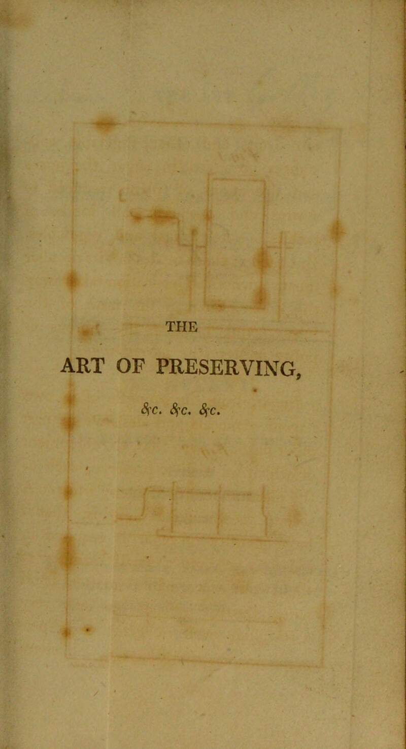 A [ ! fa M' THE ART OF PRESERVING, Sfc. Sfc. Sfc. /