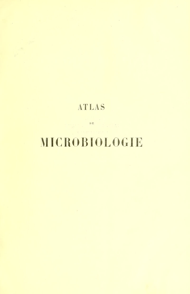 ATI. A s DE MÏCIIOBIOLOGIE