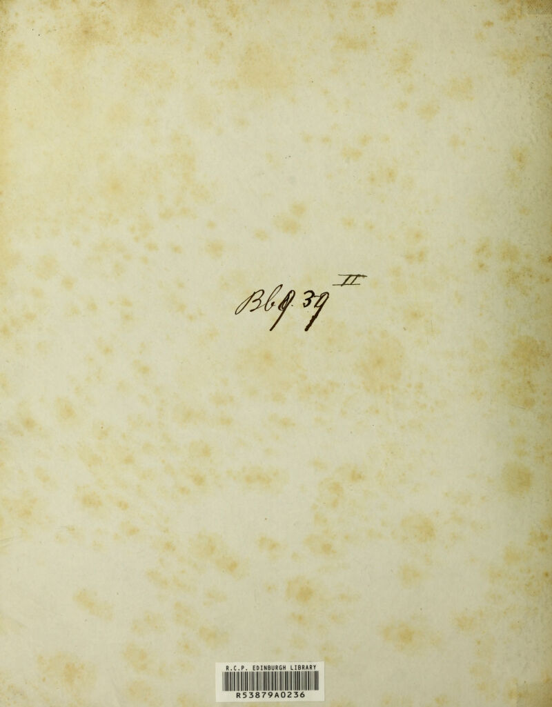 jf R.C.P. EDINBURGH LIBRARY R53879A0236