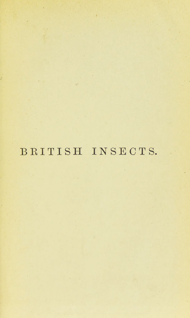 I BRITISH INSECTS.