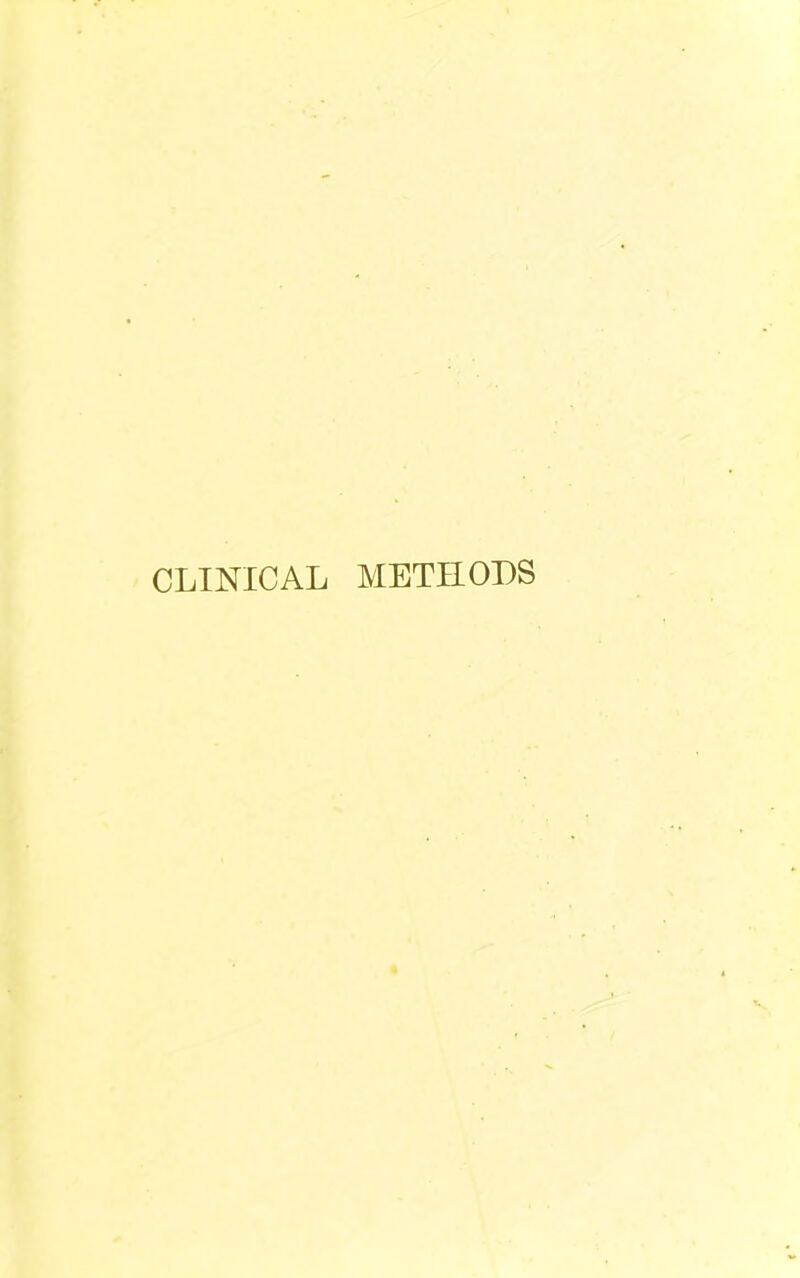 CLINICAL METHODS