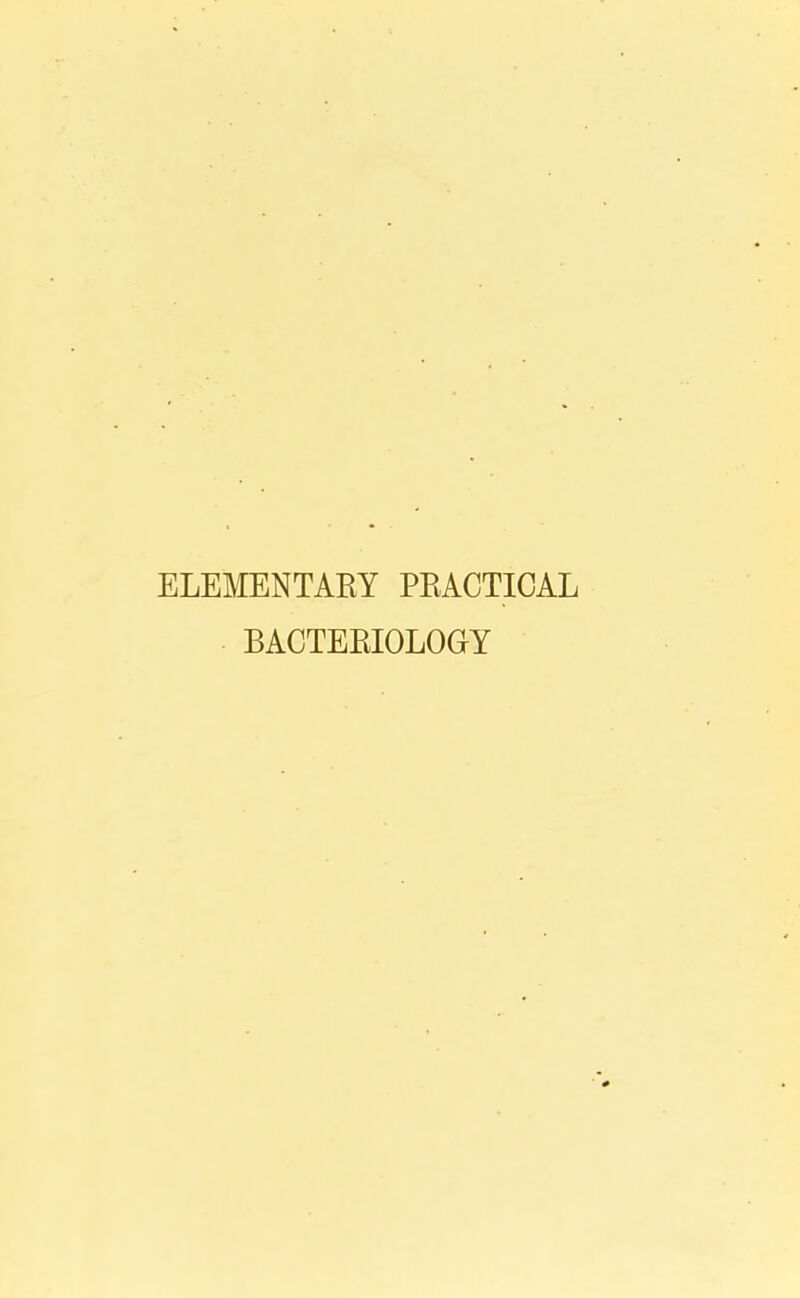 ELEMENTARY PRACTICAL