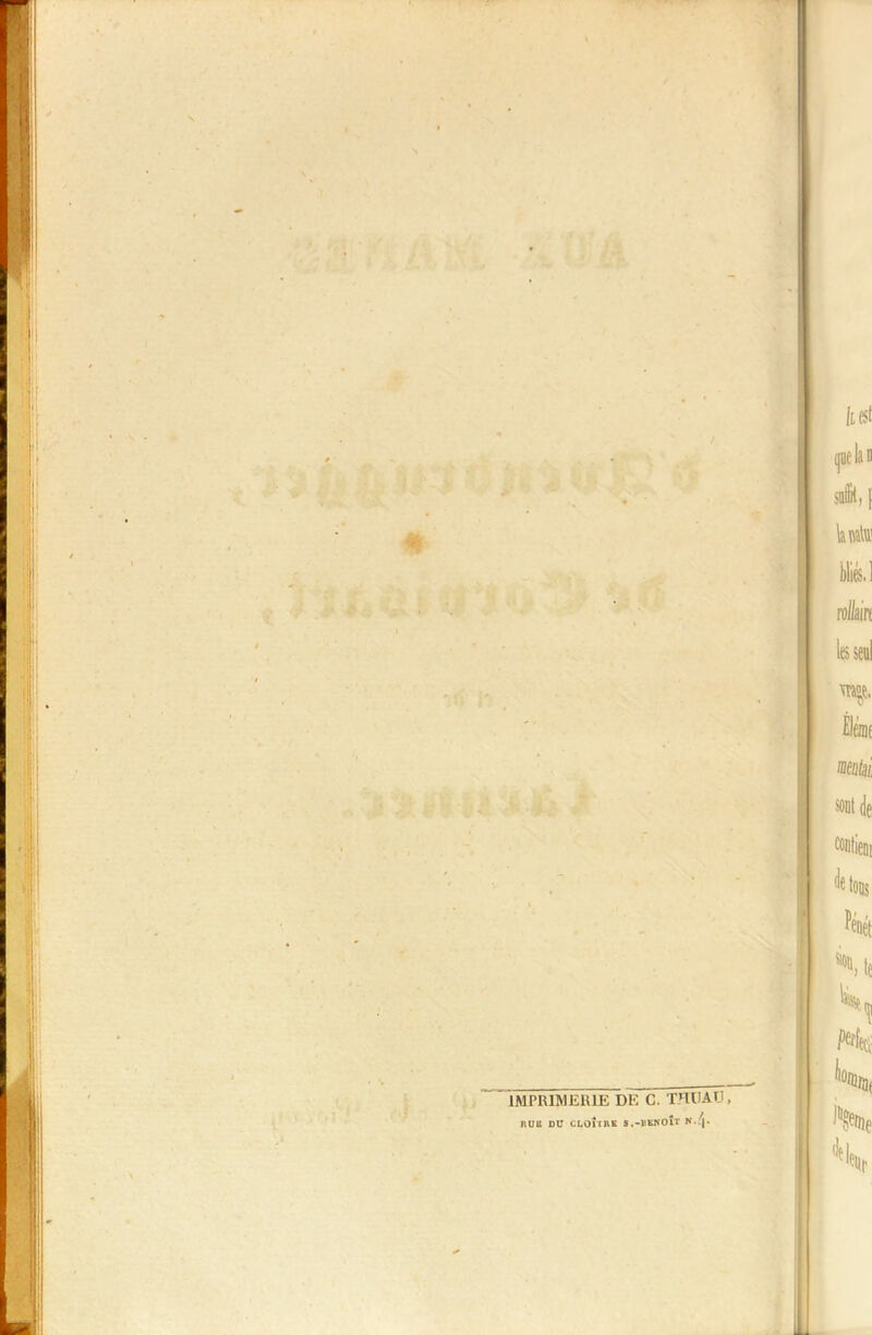 IMPRIMERIE DK C. THUATJ, RUli DU CLOÎTRE S.-BENOÎT N./j.