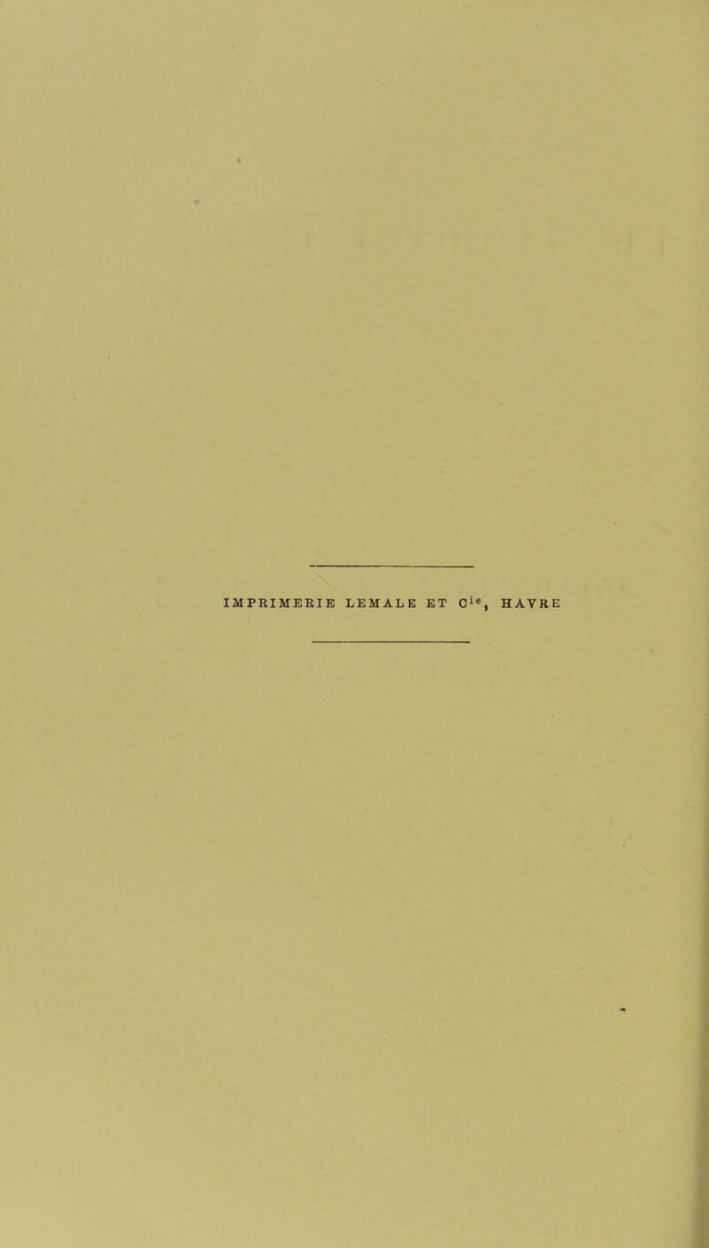 IMPRIMERIE LEMALE ET C* e, HAVRE