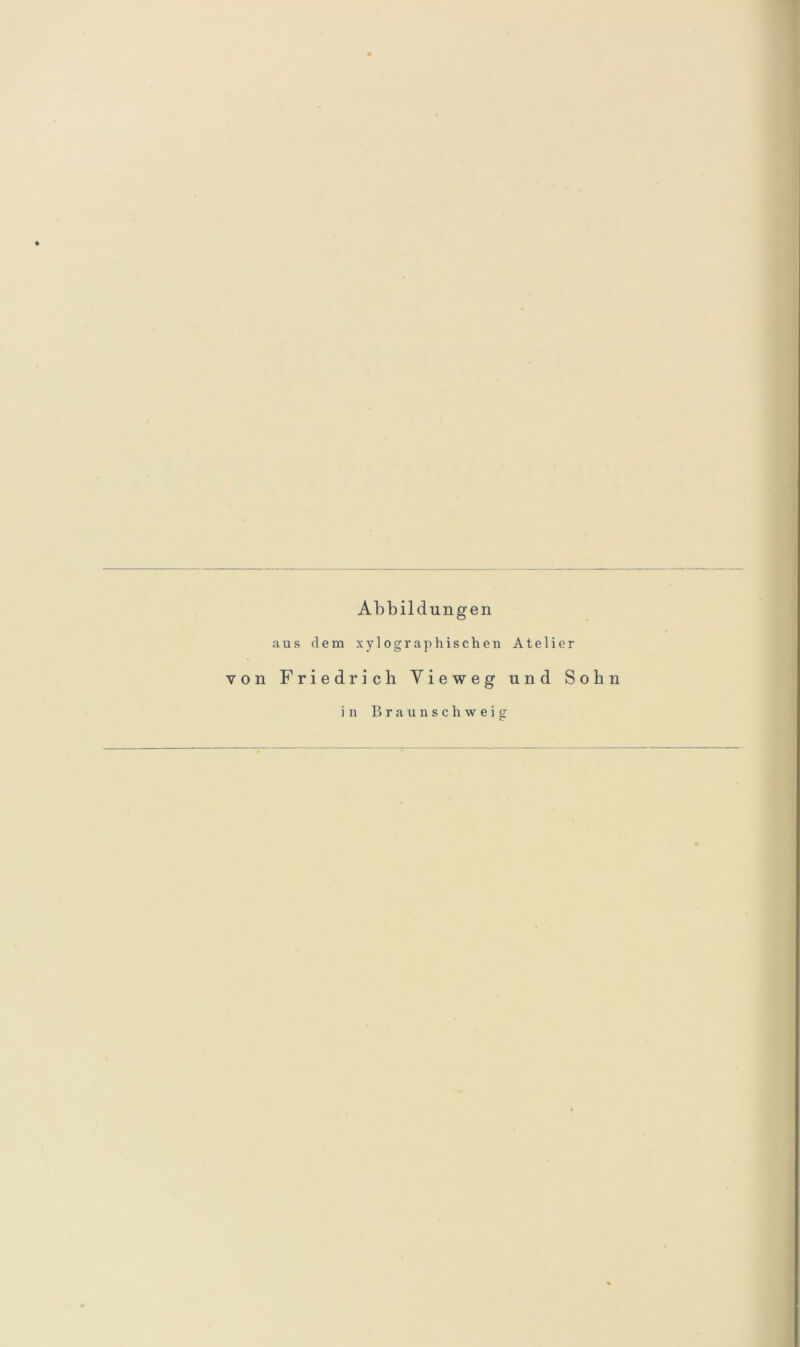» Abbildungen aus dem xylographischen Atelier von Friedrich Vieweg und Sohn