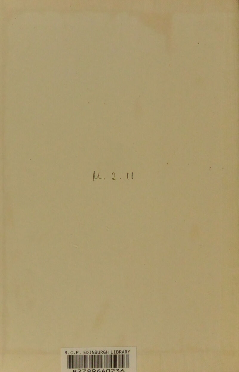 R.C.P. EDINBURGH LIBRARY D?7ROAan?^A