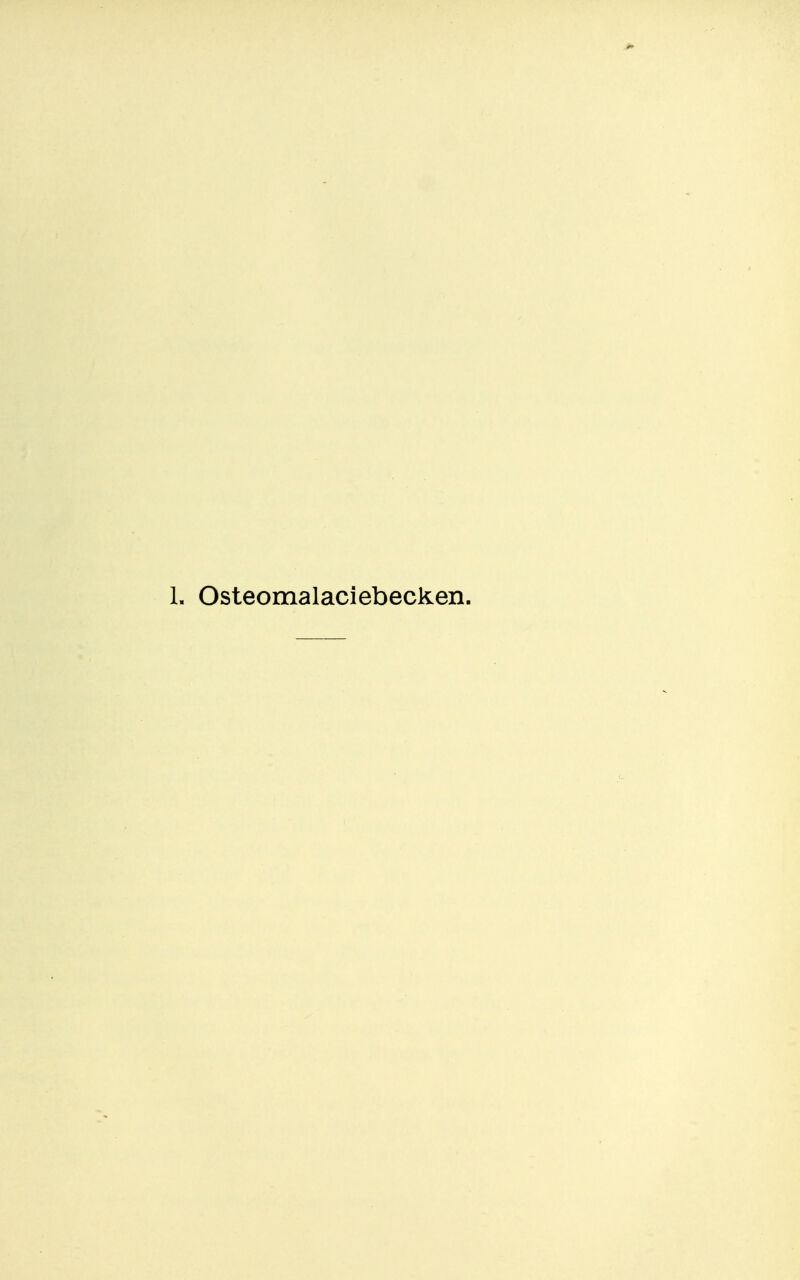 1. Osteomalaciebecken.