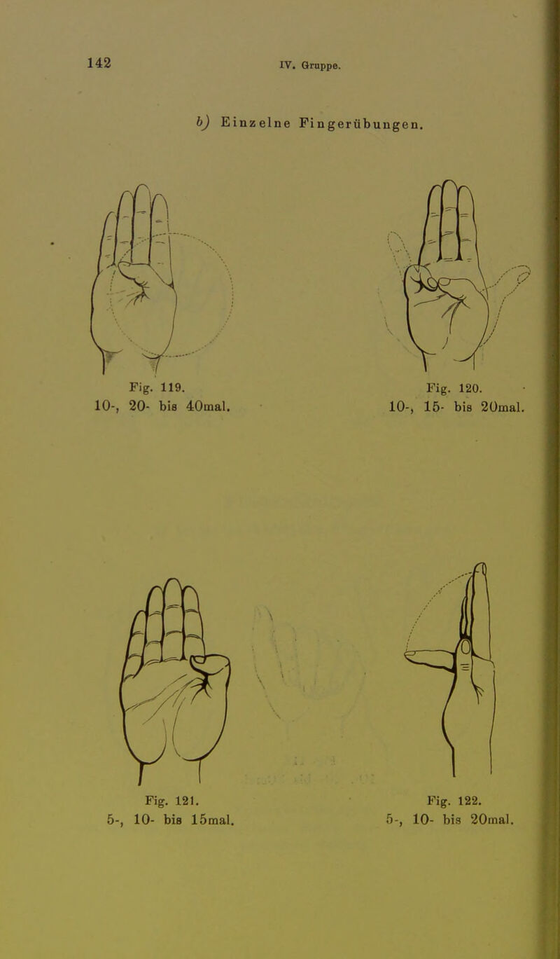 Fig. 121. 5-, 10- bis 15mal. Fig. 122. 5-, 10- bis 20mal.