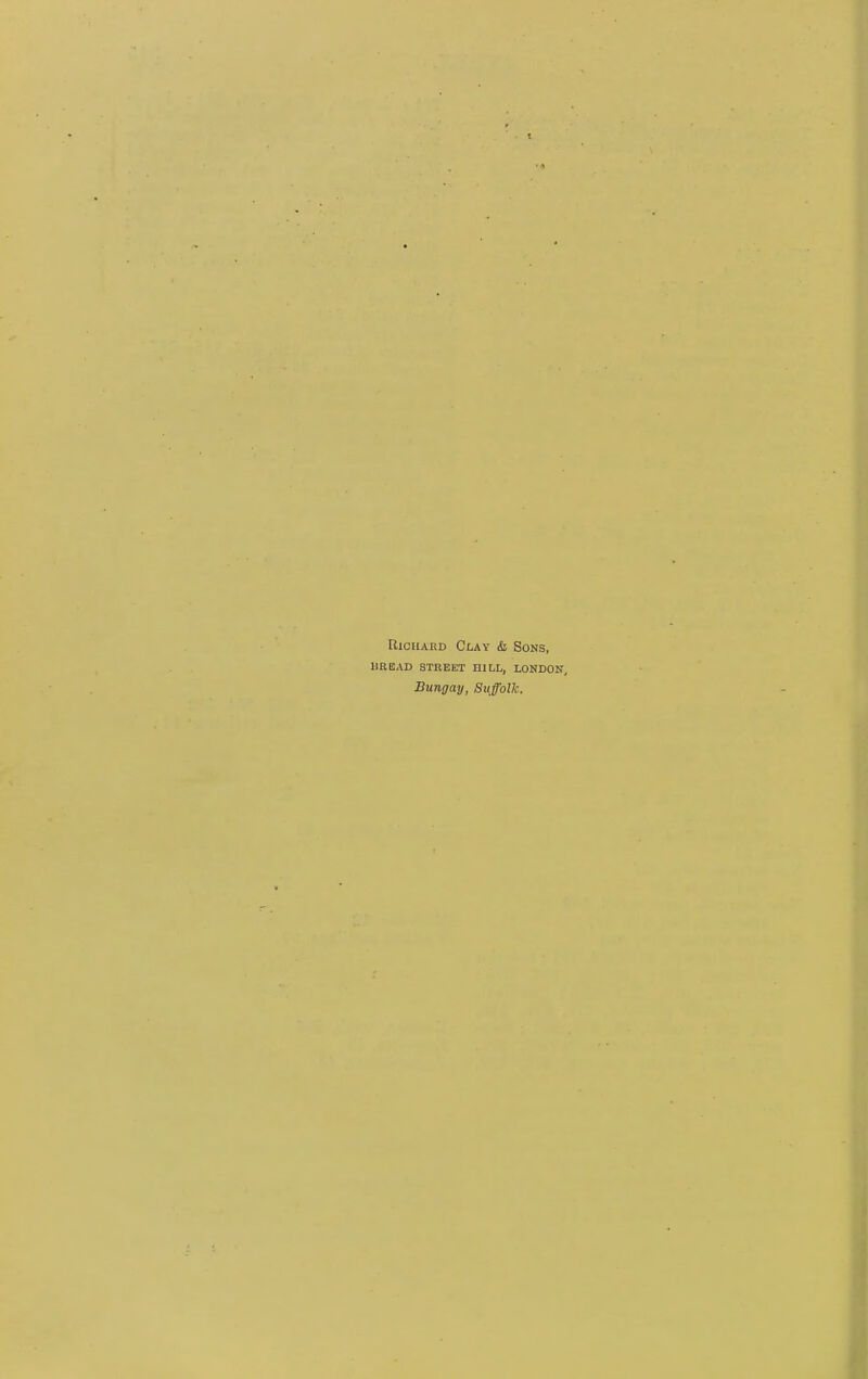 Richard Clay & Sons, 11read street iii ll, london, Bungay, Suffolk.