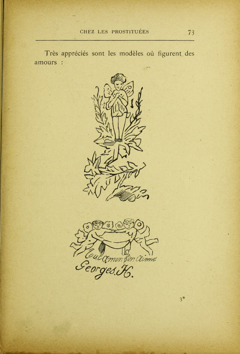 Très appréciés sont les modèles où figurent des amours : 3*