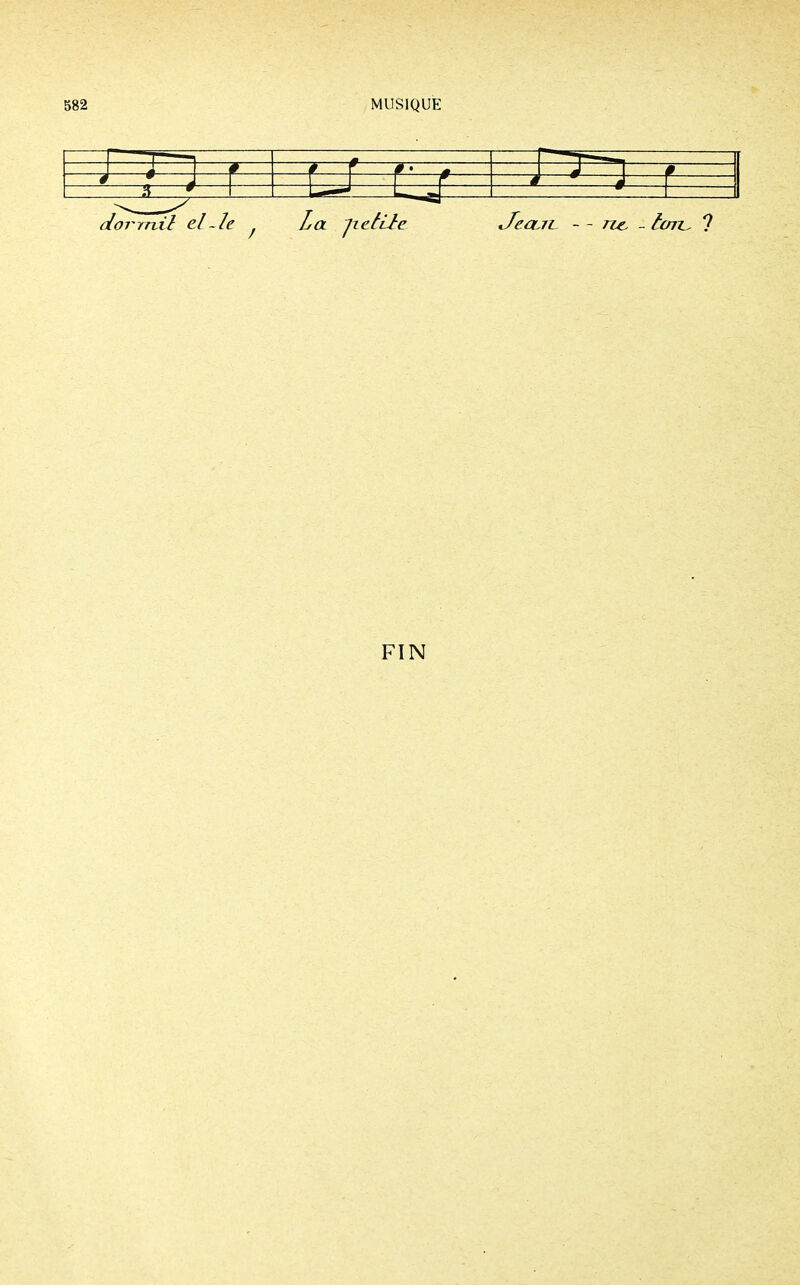 1 ê —f— f 4 É=ÊEE à S * 1 dormil el-Ie La Refile ifeœn- - - ne - terril ? FIN