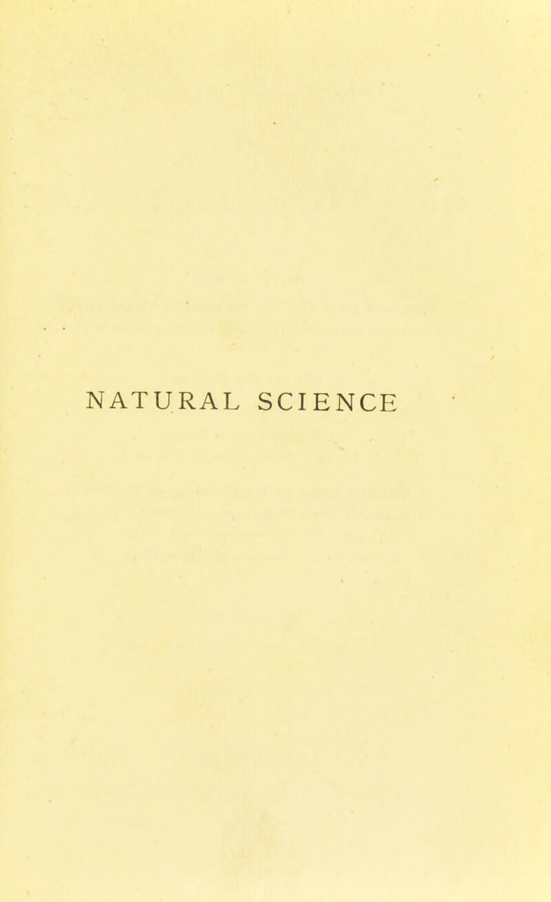 NATURAL SCIENCE