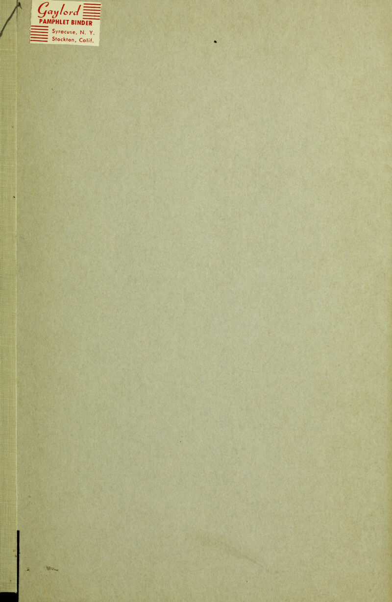 I PAMPHLET BINDiF |- Syrocuse, N. Y. |— Stockfon, Colif.