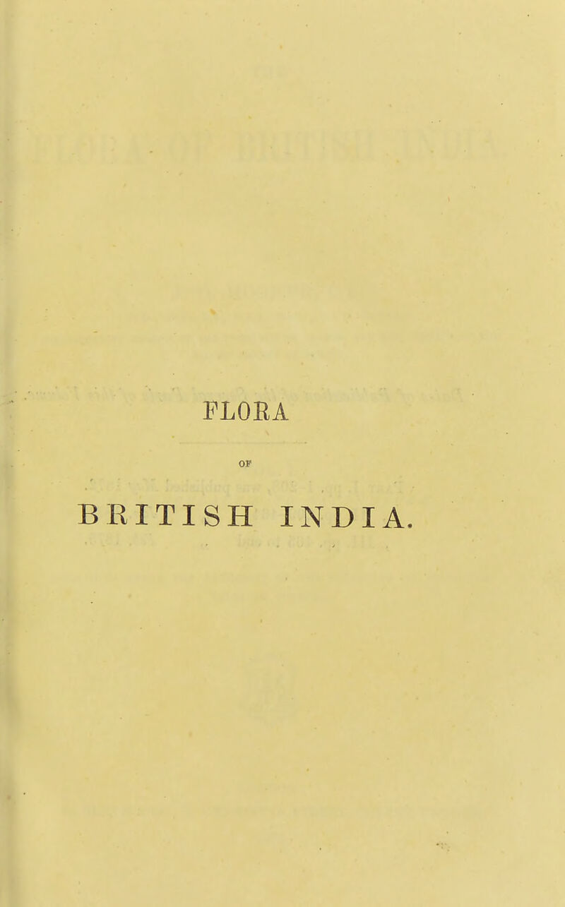 FLOBA OP BRITISH INDIA.