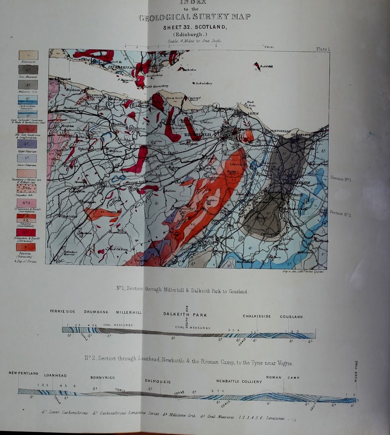 to tlie :viE(D)if.0a(CAii. s ™vji5T »irA)p SHEET 32. SCOTLAND, (Edinbui-gJi.) Sca^: 4 Ml Irs U f/nX' Inchy. Plxte 1, m. Section trough MiUerluU Dalkeith Faxi tx, Couslmd. FERNIESIDE DRUMBANK M I LLE R H t LL I 2 5 4- ^& COAL MCASbRES DALKEITH PARK COAL *i M EASU R CHALKIESIDE COUSLAND 4f A.'/ NEW PENT LAND W° 2, SecUoft itirouAli JiOaaheari Mpvu-Vnnlr. A. tl, D i .,. .6 I, n ewJDaUJo the Romaji Camp, l.o lJ;ie Tyne near Vogne. d '' Lower Carlan.iAri>iui d,^ CarheiafcroM limeslmc Seroes, MUUlone SrU.. Coal Mea^iu-is 1 2 3.4S f. limaU,MS- .