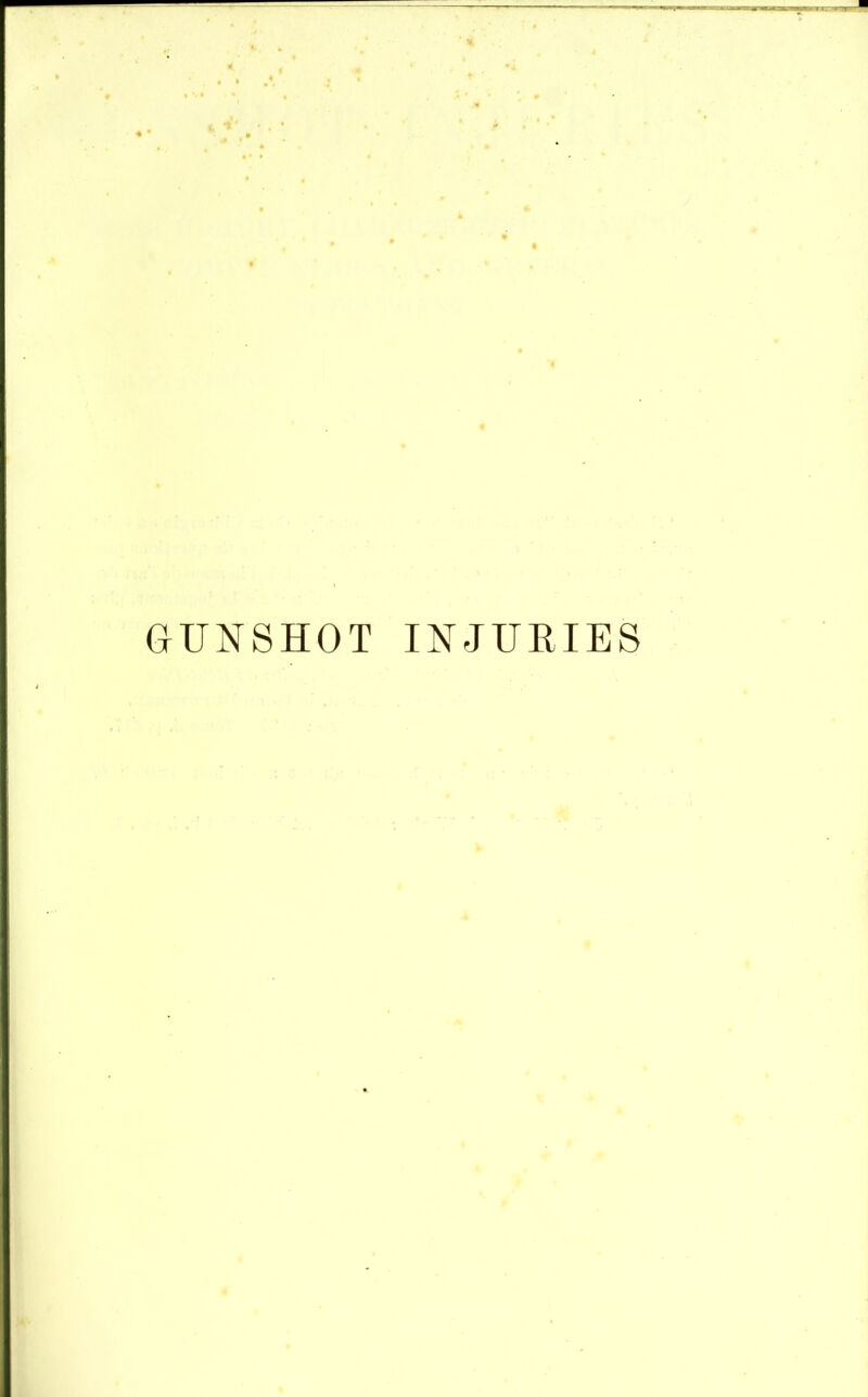 GUNSHOT INJURIES