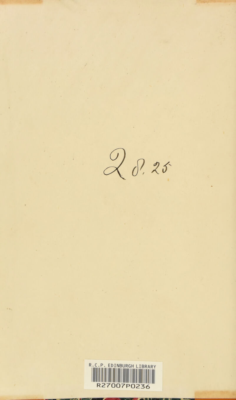 P. EDINBURGH LI R27007P0236 BRARY