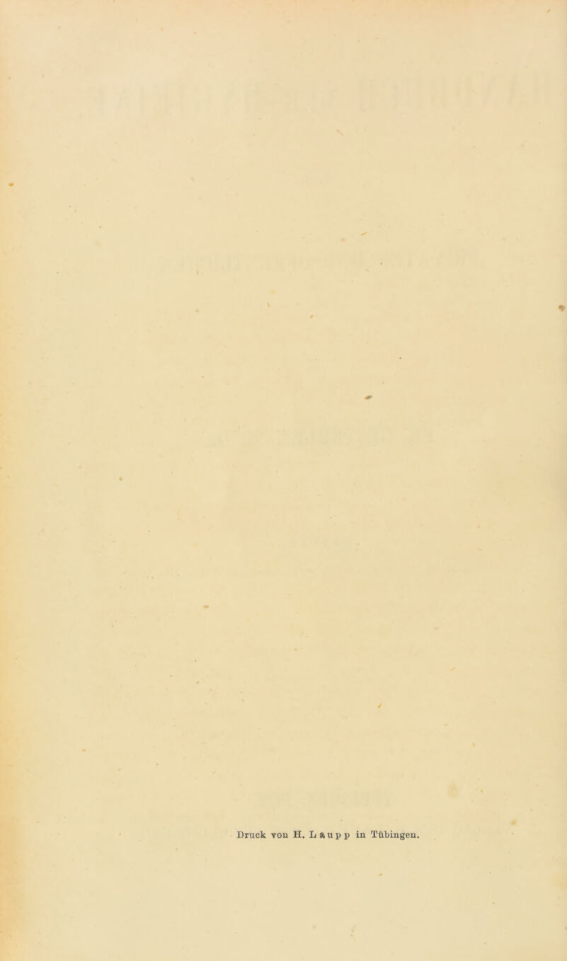 Druck von H. Lau pp in Tübingen.
