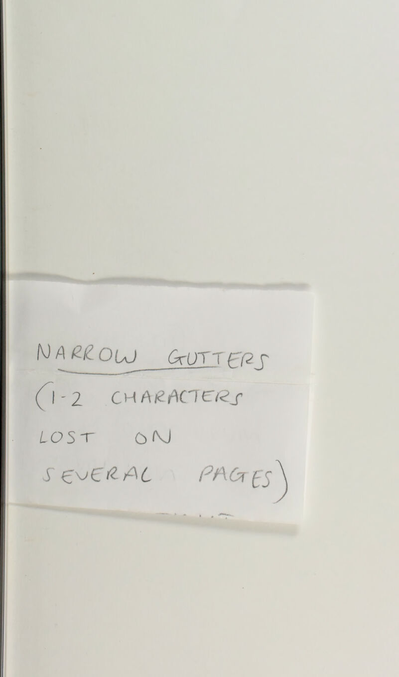 ^ OiJ 6rUTT fl-2 LOST ÖM Se'^Cr^f^C PACt^$