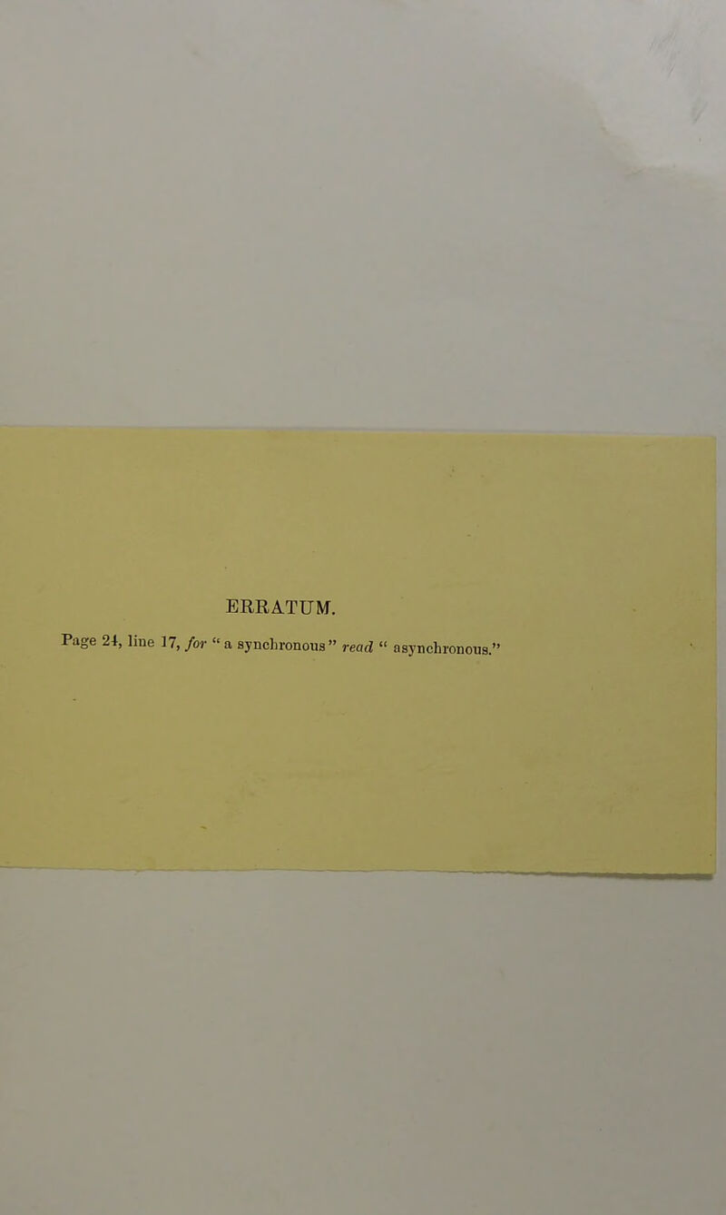 ERRATUM, ige 24, line 17,/or  a synchronous  read  asynchronous.