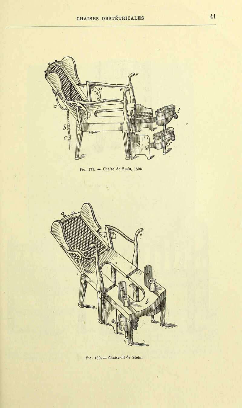 Fig. 180. — Chaise-lit de Stein.