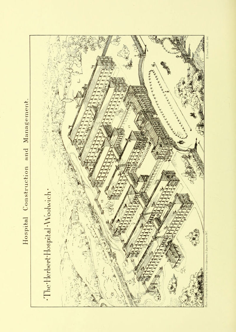 Hospital Construction and Management. Photo -Li thographe <t & Printed hy James Akerman, 6. Queen Square,W.C. Sajcon Snell del.
