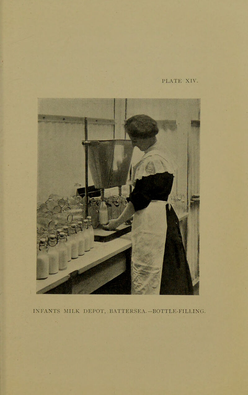 INFANTS MILK DEPOT, BATTERSEA.-BOTTLE-FILLING.