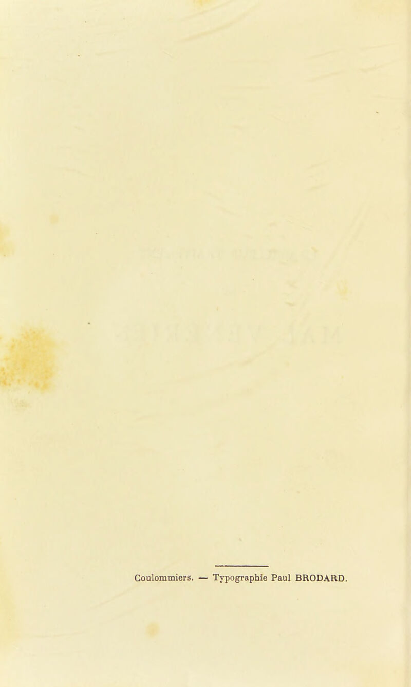 Coulommiers. — Typographie Paul BRODARD.