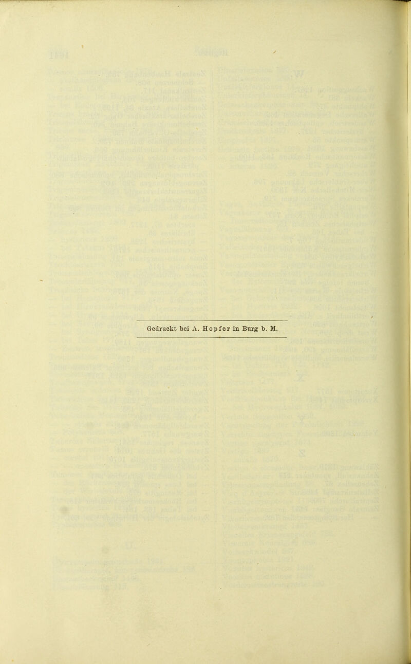 Gedruckt bei A. Hopf er in Burg b. M.