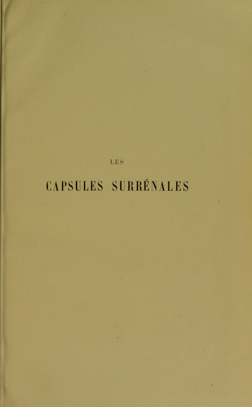 CAPSULES SURRÉNALES