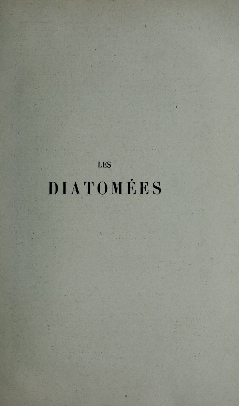 LES \ DIATOMÉES I ^ l