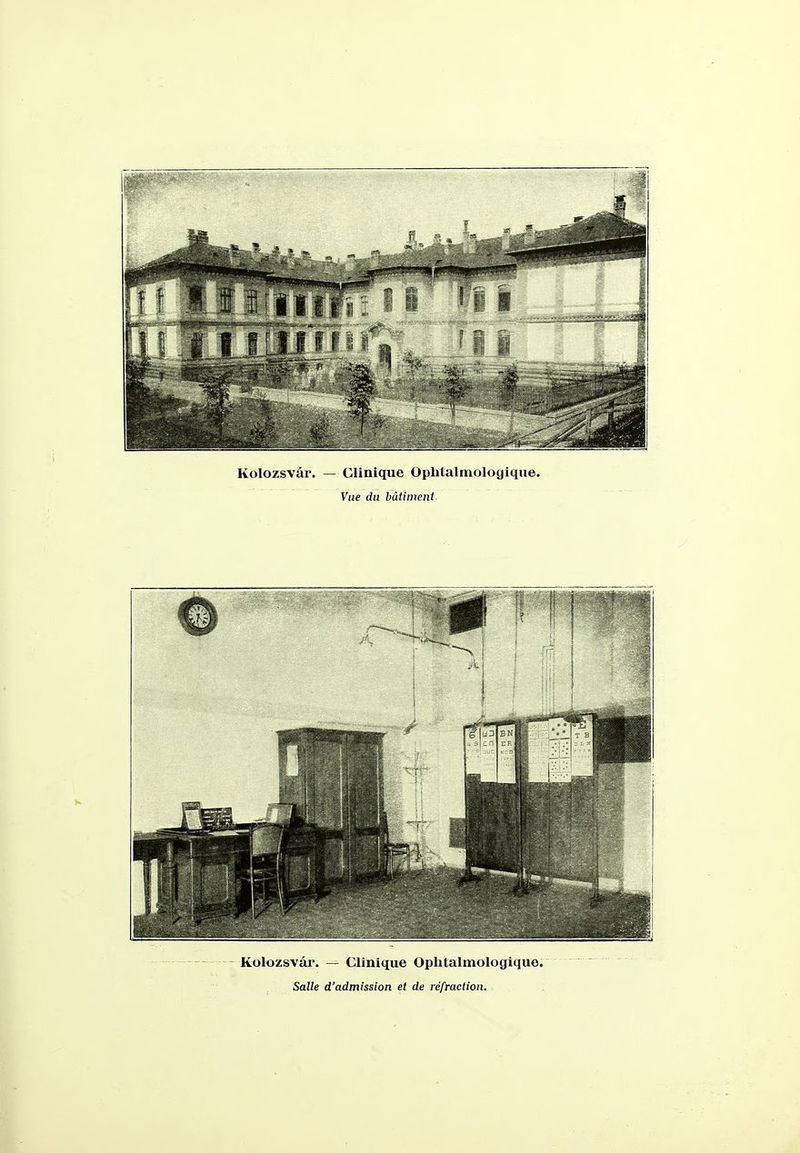 Kolozsvâr. — Clinique Opbtalmologique. Salle d'admission et de réfraction.