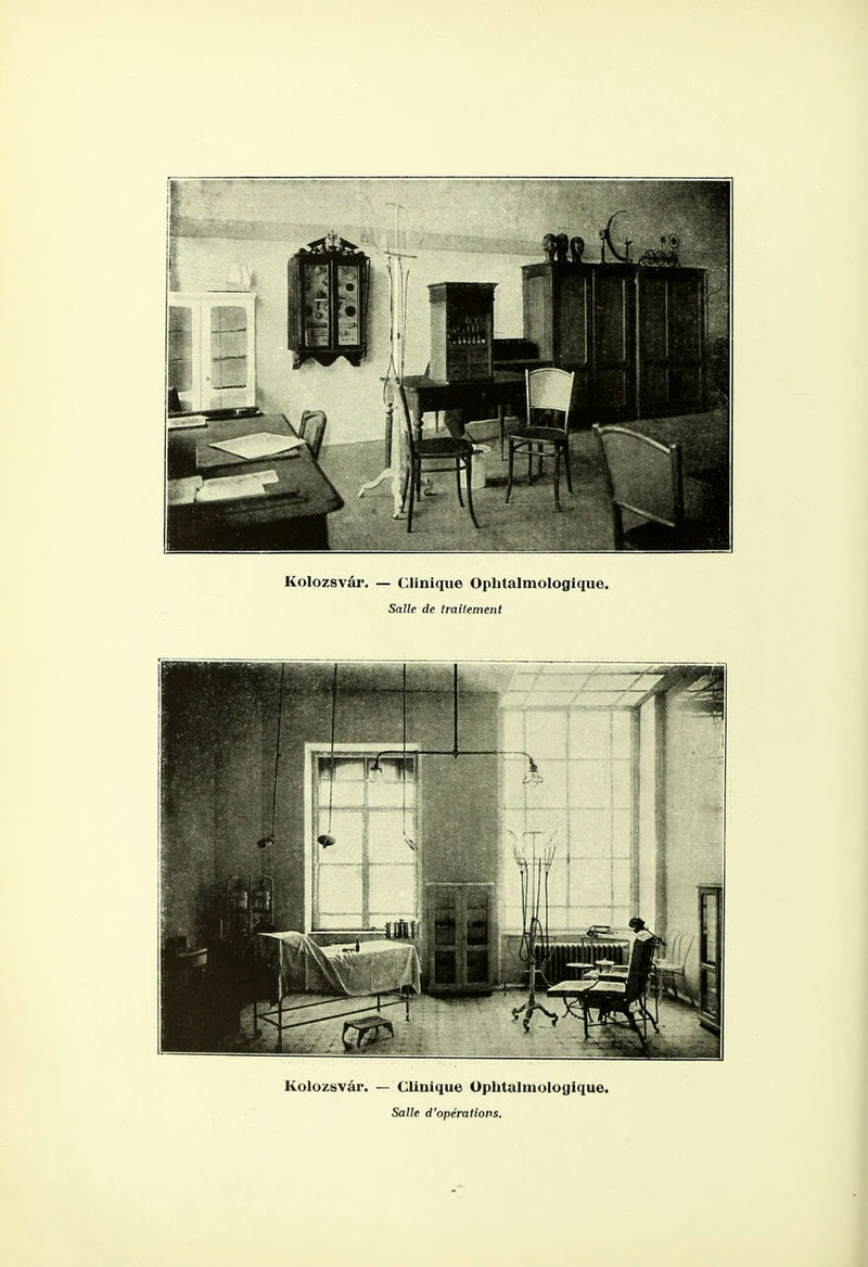 Kolozsvâr. — Clinique Ophtalmologique. Salle d'opérations.