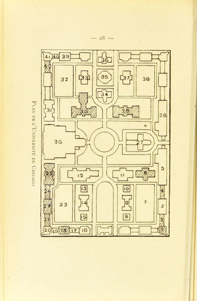 Plan de l’Université de Chicago