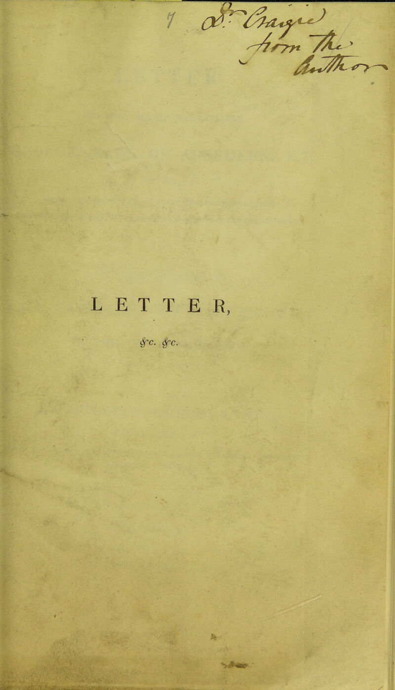 LETTER, Sfc. fyc. •W .1 v