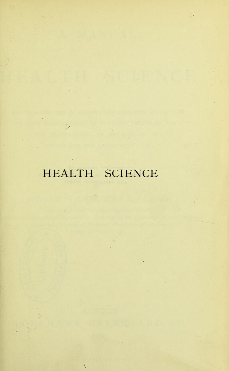 HEALTH SCIENCE