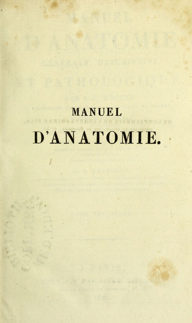 D’ANATOMIE