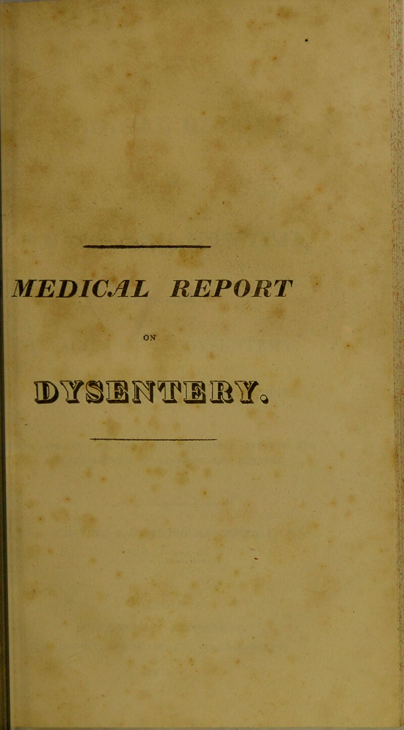 MEDICAL REPORT