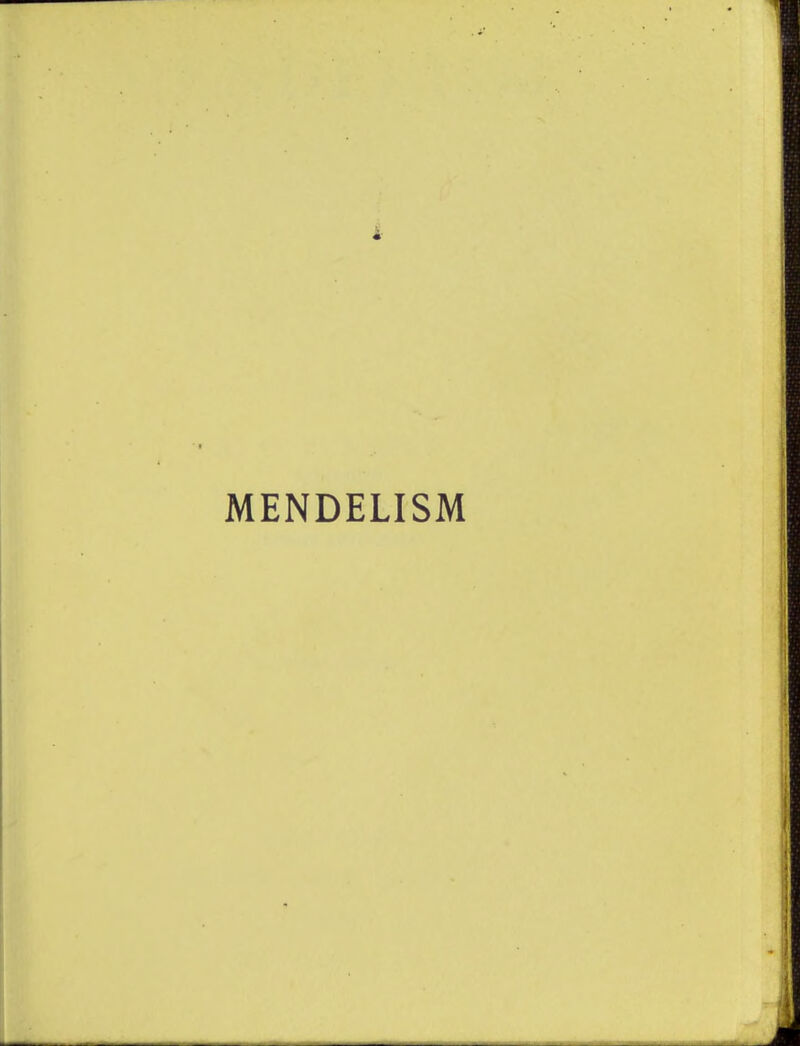 MENDELISM