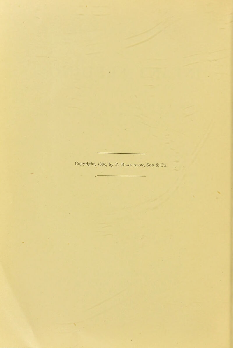 Copj'right, t88s, by P. Blakiston, Son & Co.