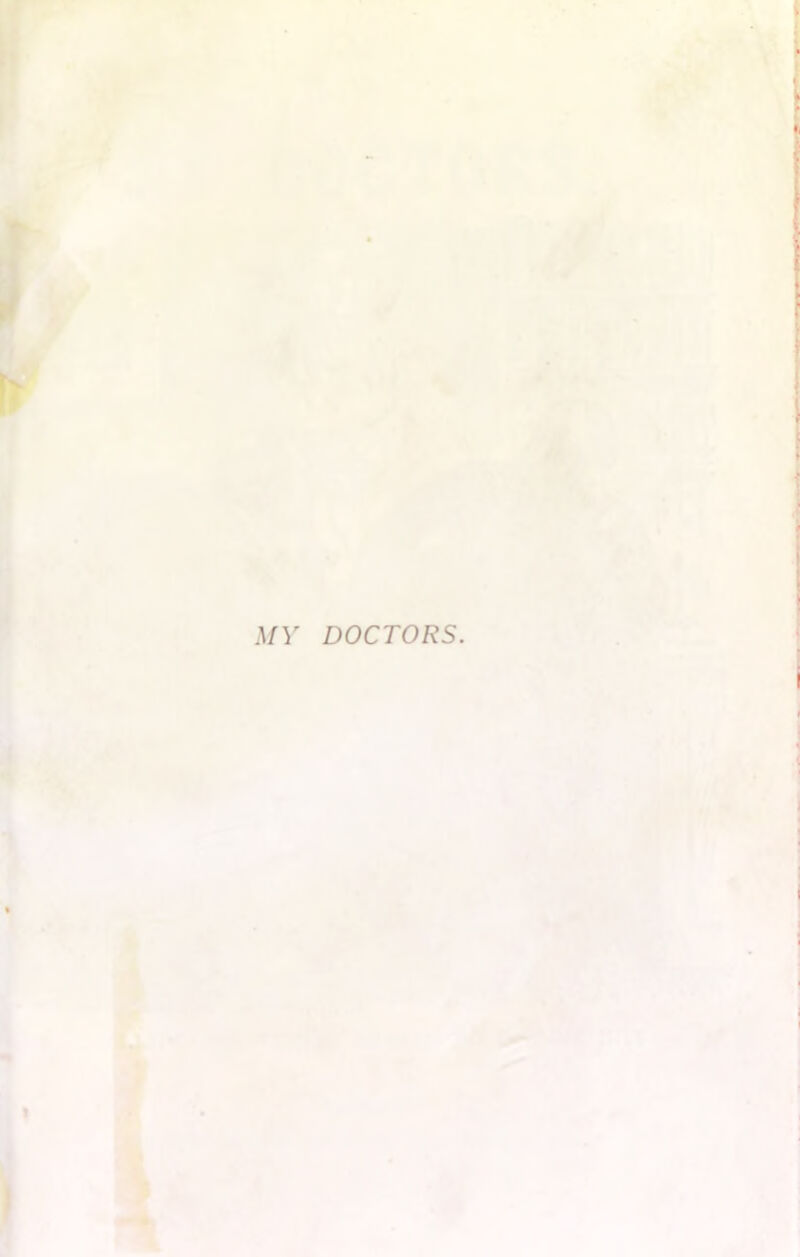 ^fY DOCTORS.