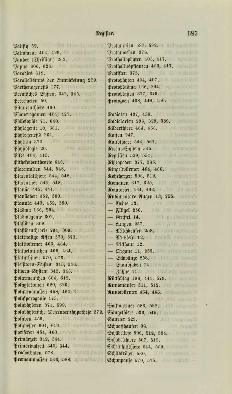 “ij-'ariffl) 52. ^I'atmfariie 404, 429. '!).?aubcr (Sfjriftiau) 2G2. i^avita 606, 626. ^'arabicö 619. ^^'avattctigmu^ ber (Sntiuiifelimg 279. ^snvtl)cuogenefi6 177. ^kvmifd)c8 @l)ftem 342, 345. ^ktrefacten 50. '^H‘lan5cutl)icre 460. ^t)aiierogameit 404, 427. i>^itofo)3()te 71, 640. ^'^l)logeme lO, 361. ^'^l)togenefi§ 261. 370. '|^^t)fiotogie 20. intje 404, 415. ^'it^efoibent^eorie 646. ^tocentalien 544, 548. ^'tacentatt^iere 544, 548. ^Uacentner 544, 548. ^tanäa 442, 444. ^lonäabeu 452, 580. i'tanuta 443, 452, 580. ^ra§ma 166, 294. ^ta§mogonie 302. ^taftiben 308. ^taftibentl^eorte 294, 309. ^tattnafige Slffen 570, 573. ^lattiDürmer 463, 464. ^tat^etmint^en 463, 464. ^tat^rtjinen 570, 573.- ^tei[tocen=@l)ftem 345, 346. ^Iiocen=@^ftem 345, 346. ^otarmenfd^en 604, 612. ^otljglottonen 620, 626. ^ol^:penqiioüen 458, 460.'O- ^otqf^orogonie 173. ^^oU)))^l)teten 37i, 599. 3)efcenbenj^l)^ot^e[e 372. ^oll)^eit 459. ^or^nefier 604, 610. ^oriferen 454, 460. ^rimärjeit 342, 344. ^rimorbialseit 340, 344. ^4>rod^orbaten 578. ^4>romamma(ien 543, 588. ^^rotnmnieu 587, 592. ''|>rotamoeben 378. I '!|3r0tI}aÜ0))I)l)tCU 403, 417. ’'^?rotI)attu6))ftanjcu 403, 417. ^i^votiften 375. ; ^4)Votopt)i)ten 404, 407. I ^rotopta^nio 166, 294. ! ^rotoptaften 377, 379. j ^rotojoen 438, 448, 450. ' 9iabiaten 437, 438. Ütabiolarien 296, 329, 389. gftäbertrjiere 464, 466. 9?affen 247. tobt^iere 544, 561. 5Recent=@t)ftem 345. ^Rebtmeu 529, 531. Sil^tSOboben 377, 385. SftiiTgetloürmer 464, 466. 9?o^rl^ersen 506, 512. SfJomanen 617, 625. 9^otatonen 464, 466. S^ubimeutäre klugen 13, 255. — SSeiite 13. — gtüget 256. — ©riffet 14. — Sungen 257. — 3)Zild^brüfett 258. — SDhtgfeln 12. — S^ict^aut 12. — Organe ll, 255. — @(^^nlän5e 258.i — ©tauBfäben 14. — äö^ne 11. 9iücf[c^rag 186, 441, 579. . Sftunbmäuter 5ii, 512. 9?unbn>ürmer 464, 466. @adtnürmer 583, 592. ©öugetl^iere 536, 545. ©alitier 529. ©c^aaffr)ait[en 98. ©d)äbedofe 506, 512, 584. ©djöbeltfjiere 507, 512. ©d)cinl)uftf)iere 544. 559. @d)dbfröteii 530. ©d;imbanfe 570, 575.