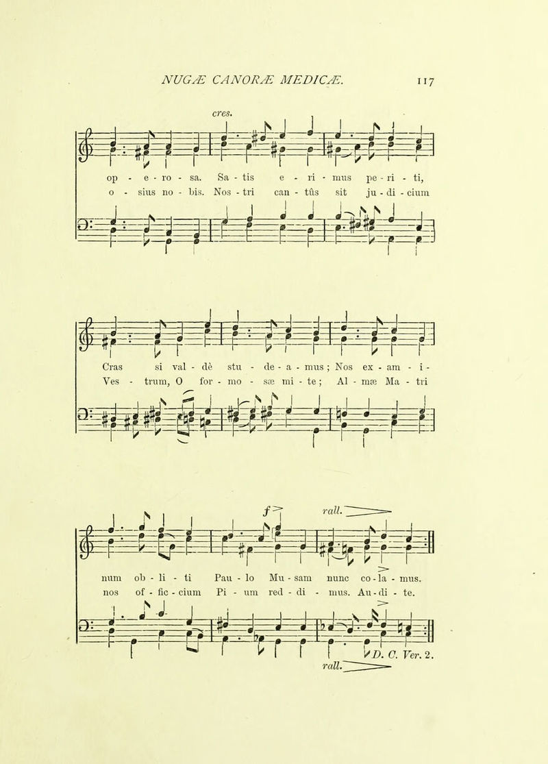 num ob - li - ti nos of - fic - cium Pan - lo Mu - sam Pi - um red - di nunc CO - la - mus. luus. All - rti - te. VD. C. Ver. 2.