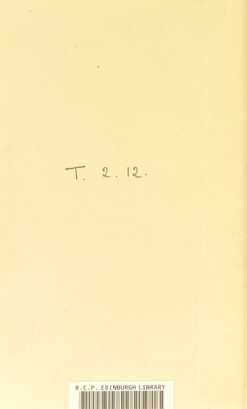 a., la. R.C.P. EDINBURGH LIBRARY