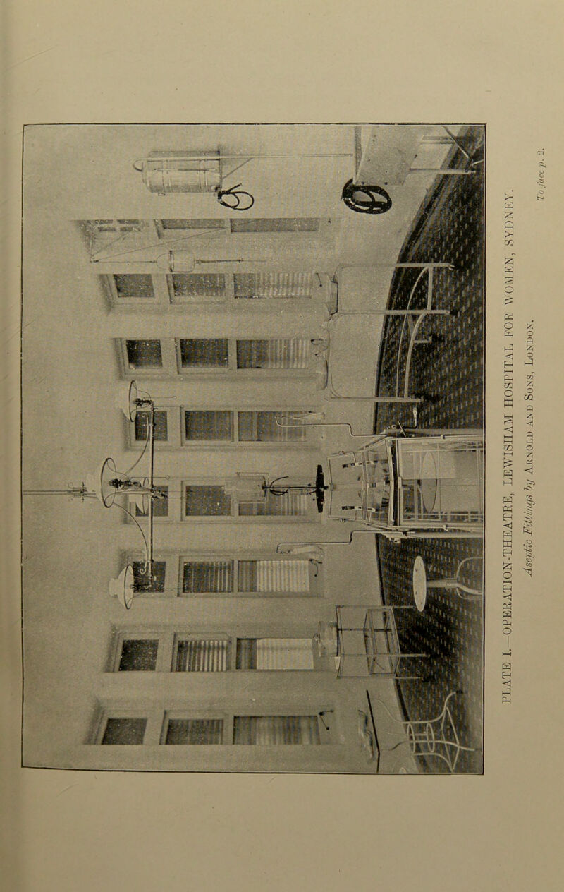 PLATE I.—OPERATION-THEATRE, LEWISHAM HOSPITAL FOR WOMEN, SYDNEY. Aseptic Fittings by Arnold and Sons, London.