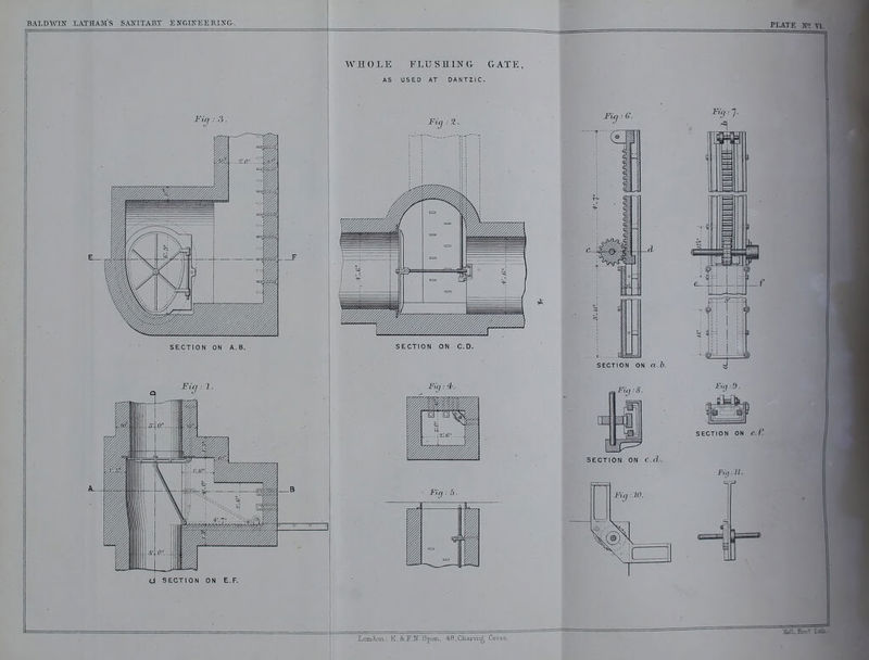 BALDWIN LATHAM'S SAJflTART ENMSEERlNfr. Ol SECTION ON E.F. Lcmckm,: K.&F.F.Spon, 48.CJiaj-iii^ Cioeb,