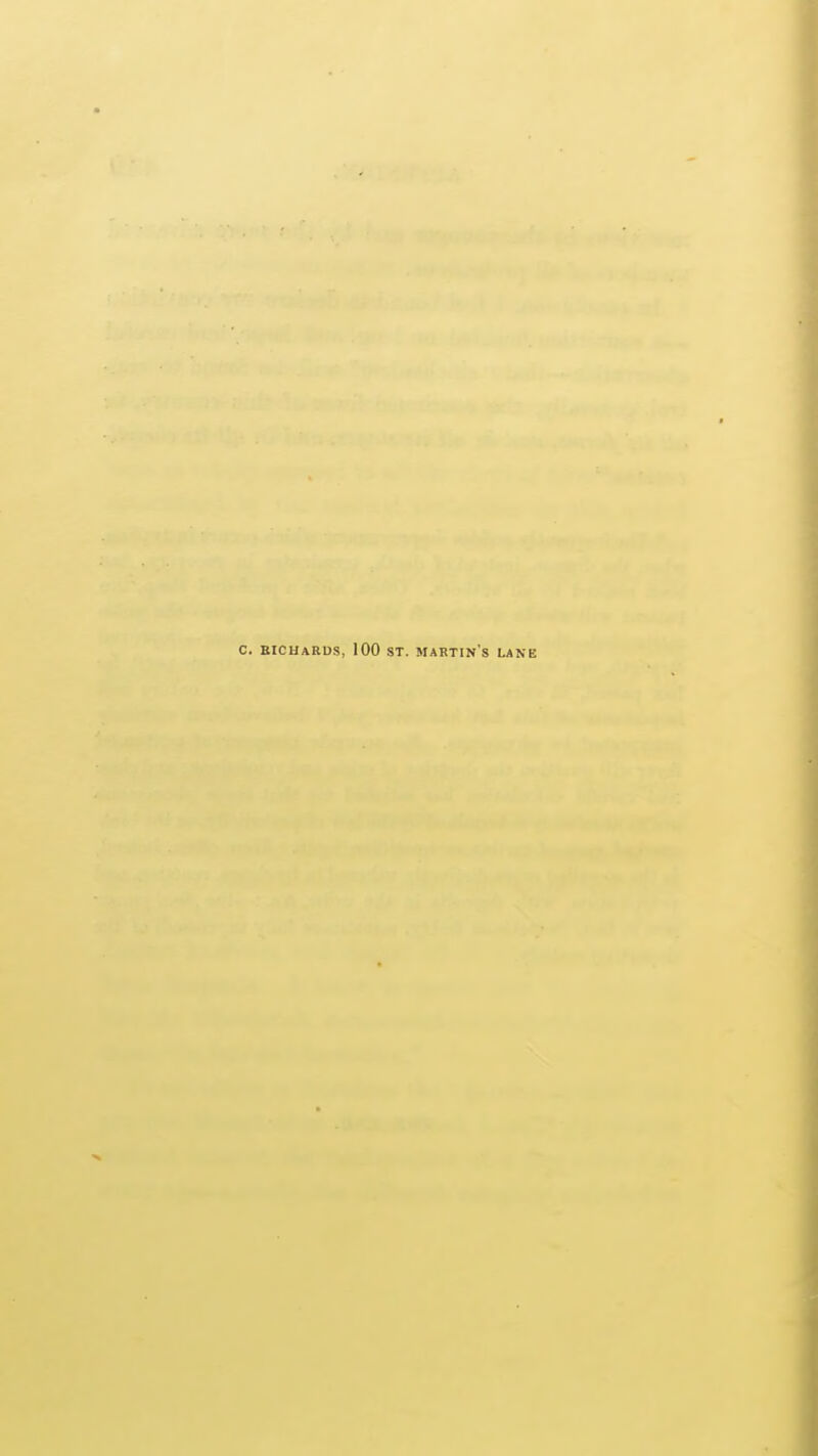 C. EICHARUS, 100 ST. martin's LANE