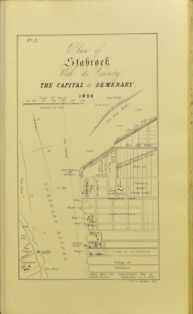 yo r am r c3i ali rod; THE CAPITAL of JDEMERARY Scalr of W 18 °4 .700 Jff J(m> ^0 soo Chtmnd Ml feci*.